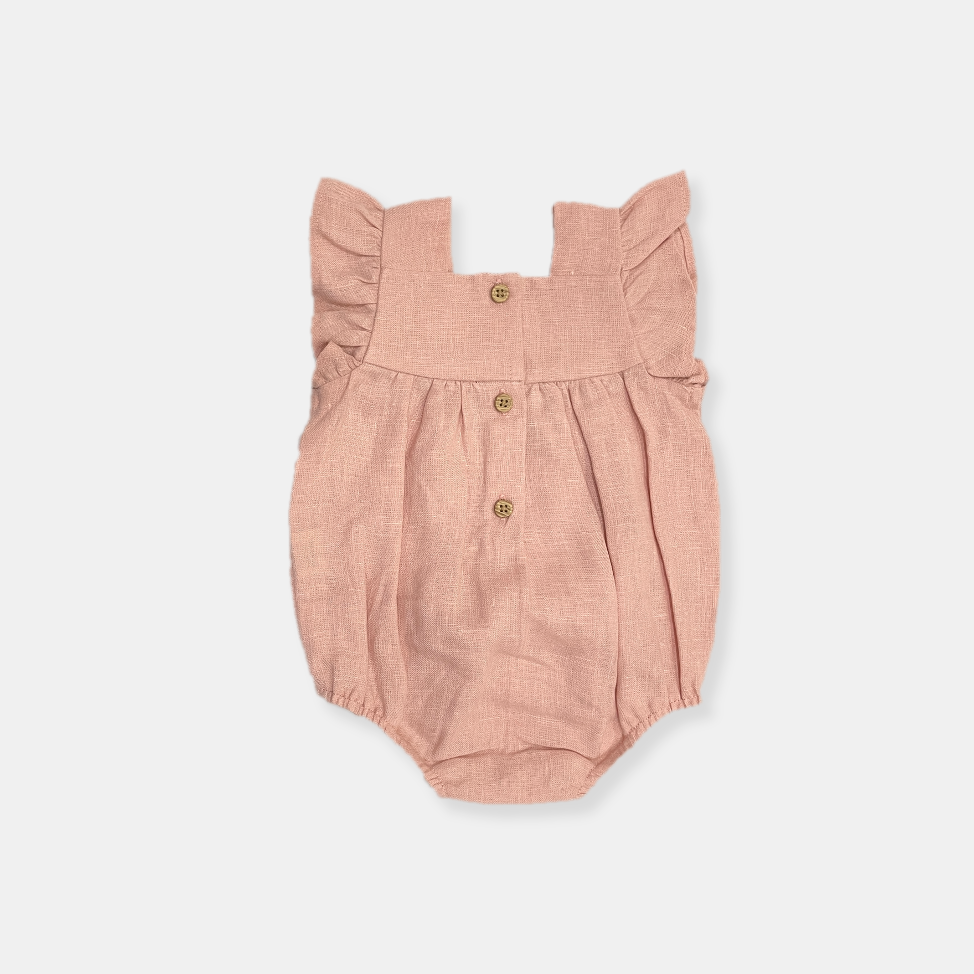 Coral baby romper sale