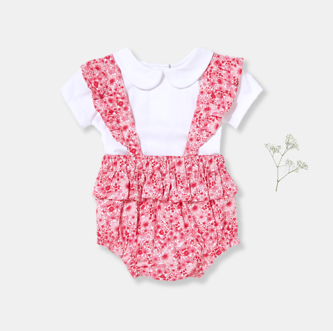 Plumeria Romper and Tee Set