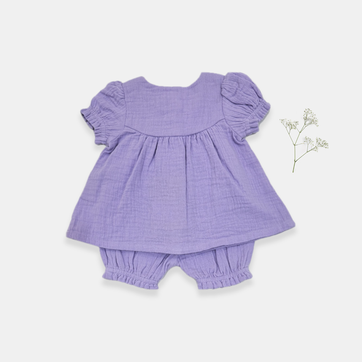 Lavender Top and Shorts Set