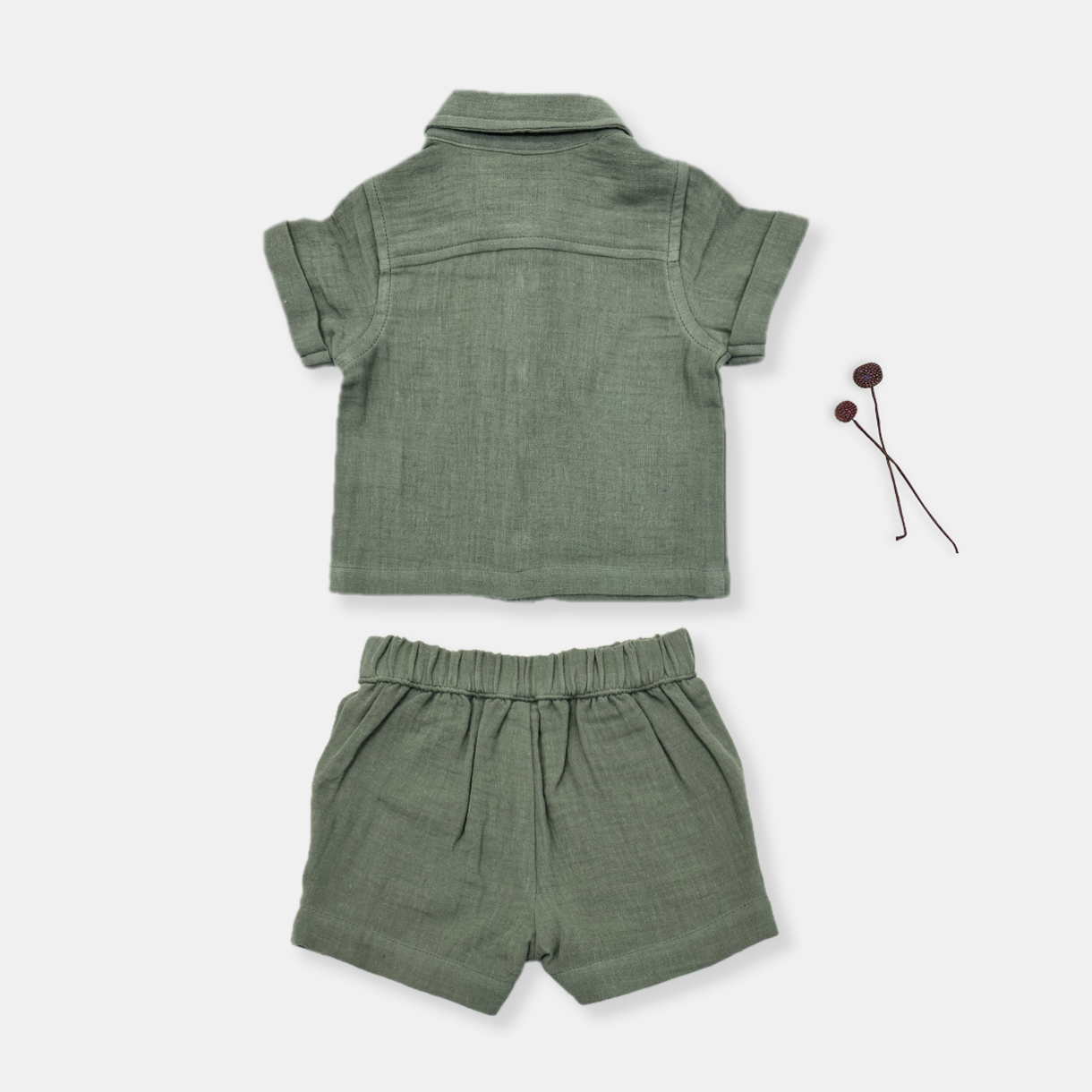 Sage Shirt and Shorts Set