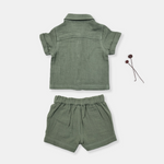 Load image into Gallery viewer, Sage Shirt and Shorts Set
