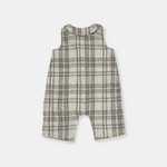 Load image into Gallery viewer, Beige Checks Dungaree
