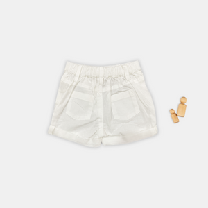 White Stripe Shorts